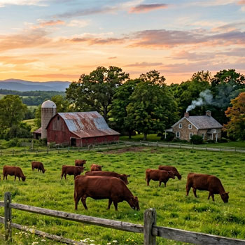 Red Devon USA cattle picture